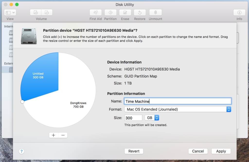 how much space to partition mac for windows